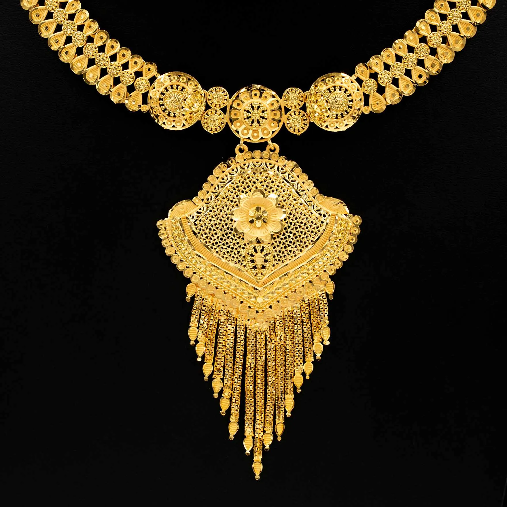 Golden Necklace with Stud PGNS21-085