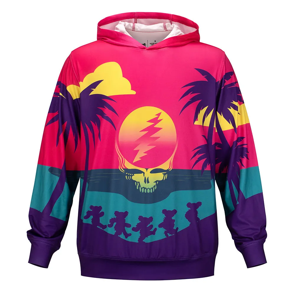 Grateful Dead | UPF 50 Hoodie | Setting Sun Stealie