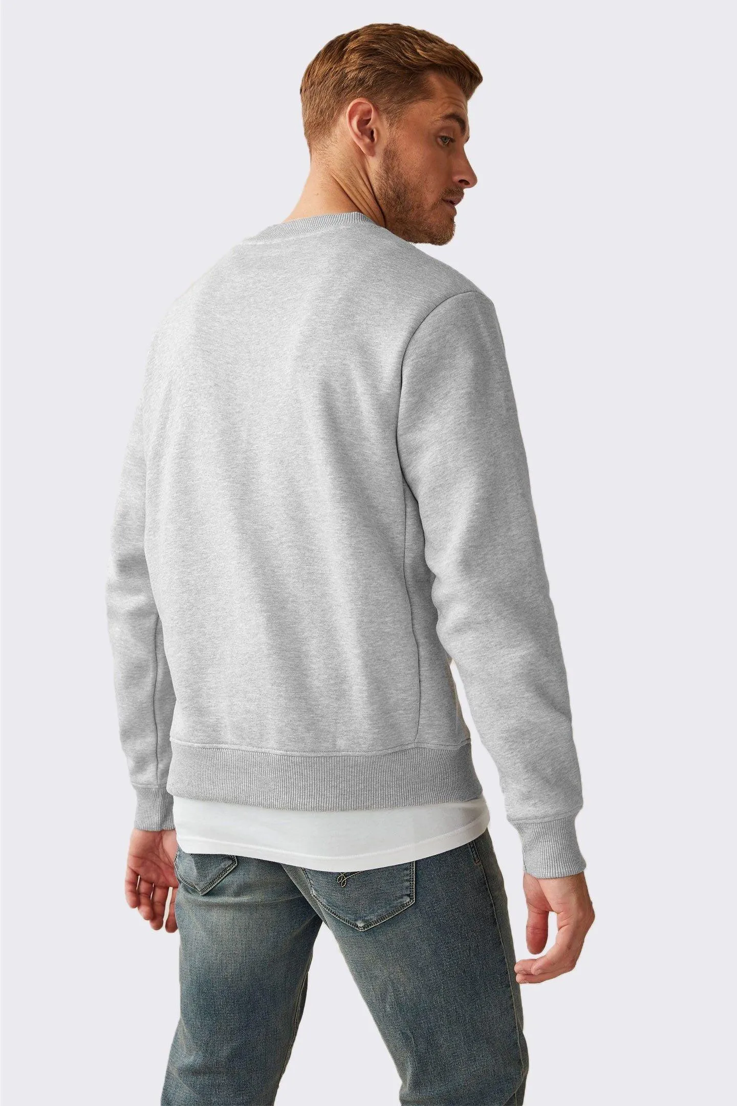 Grey Printed Sweatshirt