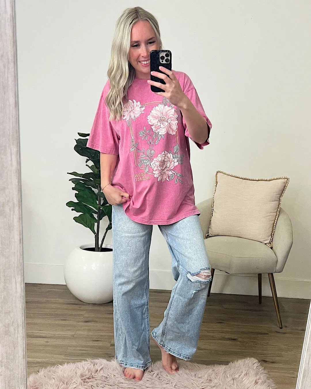 Grow in Grace Pink Tee