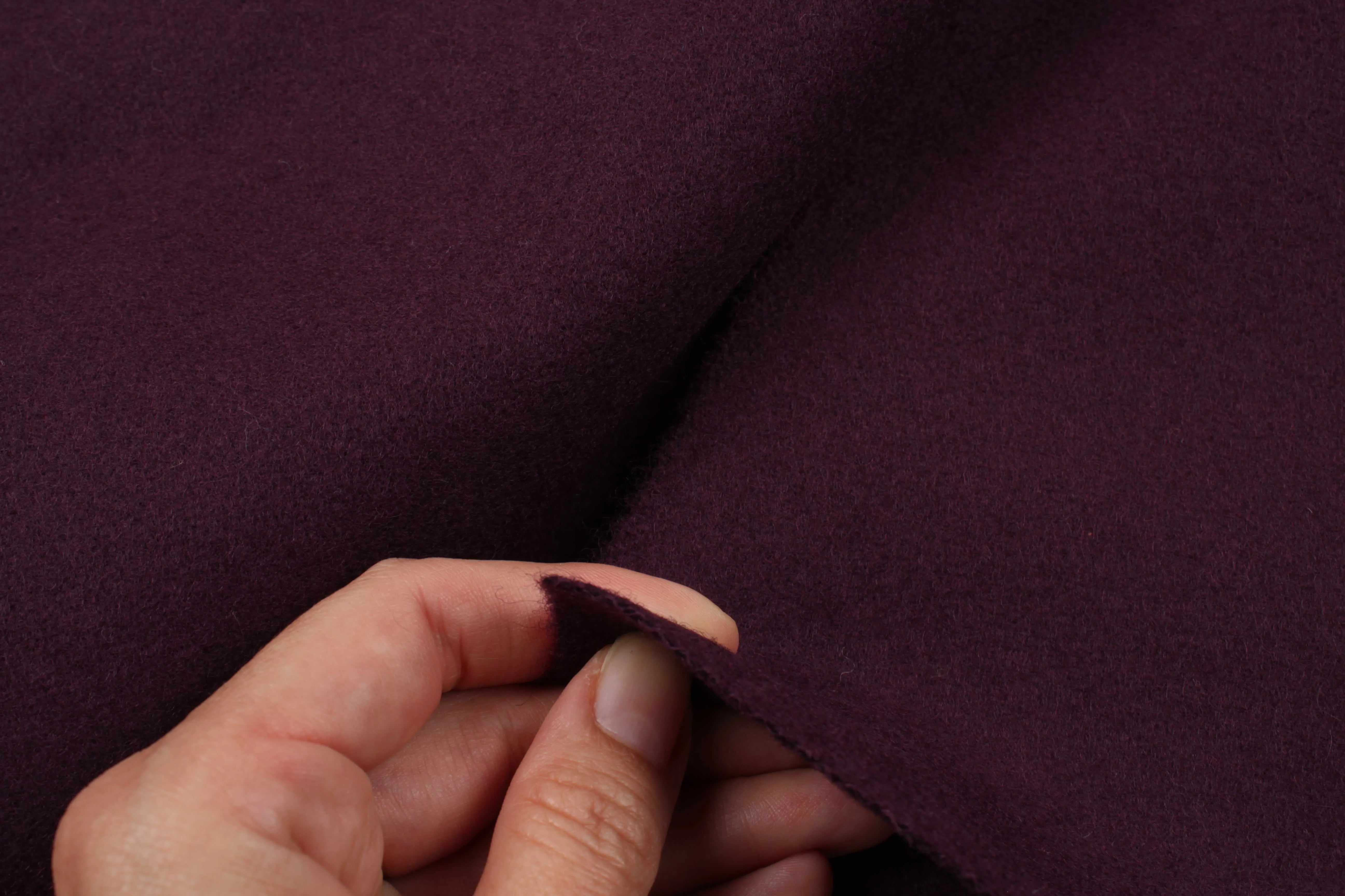 Heavyweight Virgin Wool for Coats - Purple