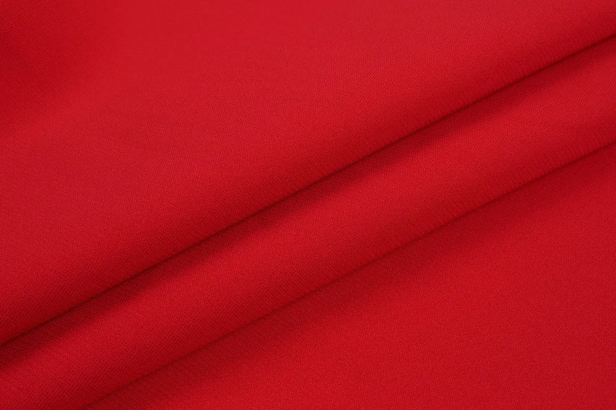 Heavyweight Viscose Jersey Crepe - Bi-stretch - Red