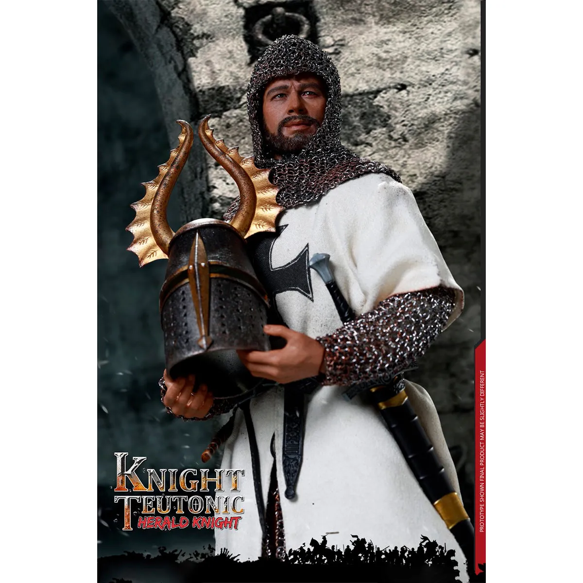 HiPlay COOMODEL, Teutonic Knight Herald Die-Cast Alloy Empires Series, Action Figure