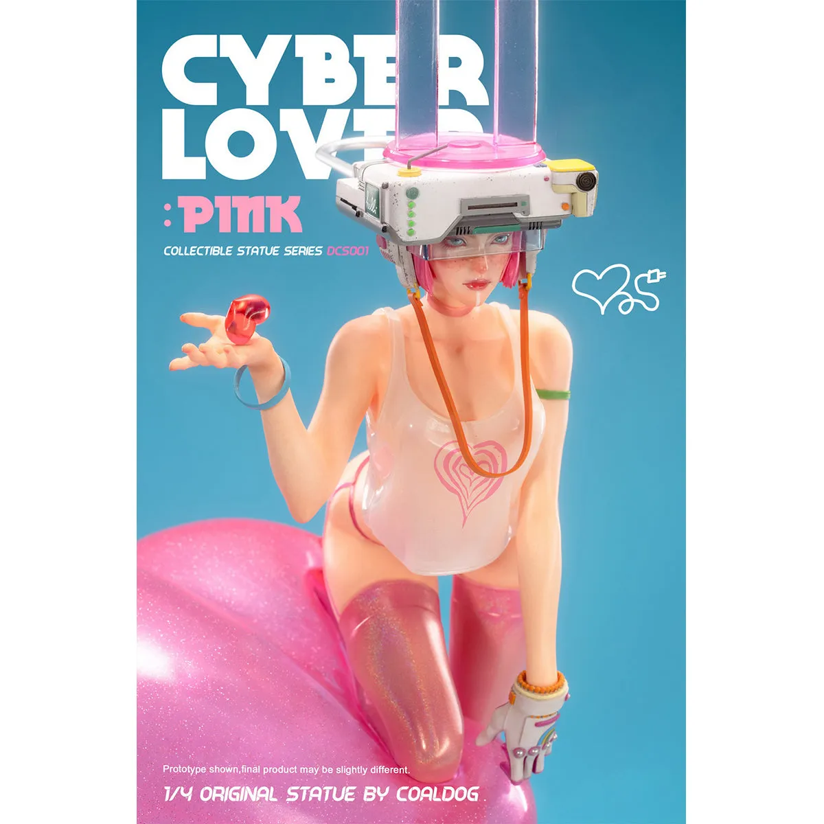 HiPlay DAM TOYS, Cyber Lover Pink, Statue Figurine