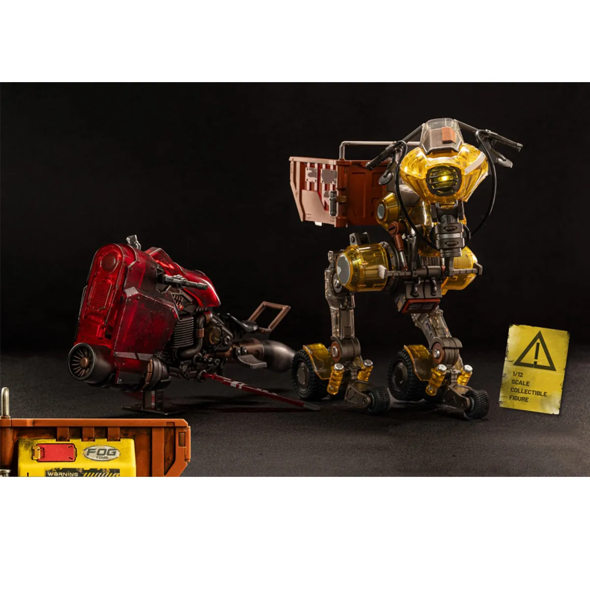 HiPlay FOGTOYS, Movable Vehicle: Raptor - Translucent VER 02RT, Action Figure Full Set