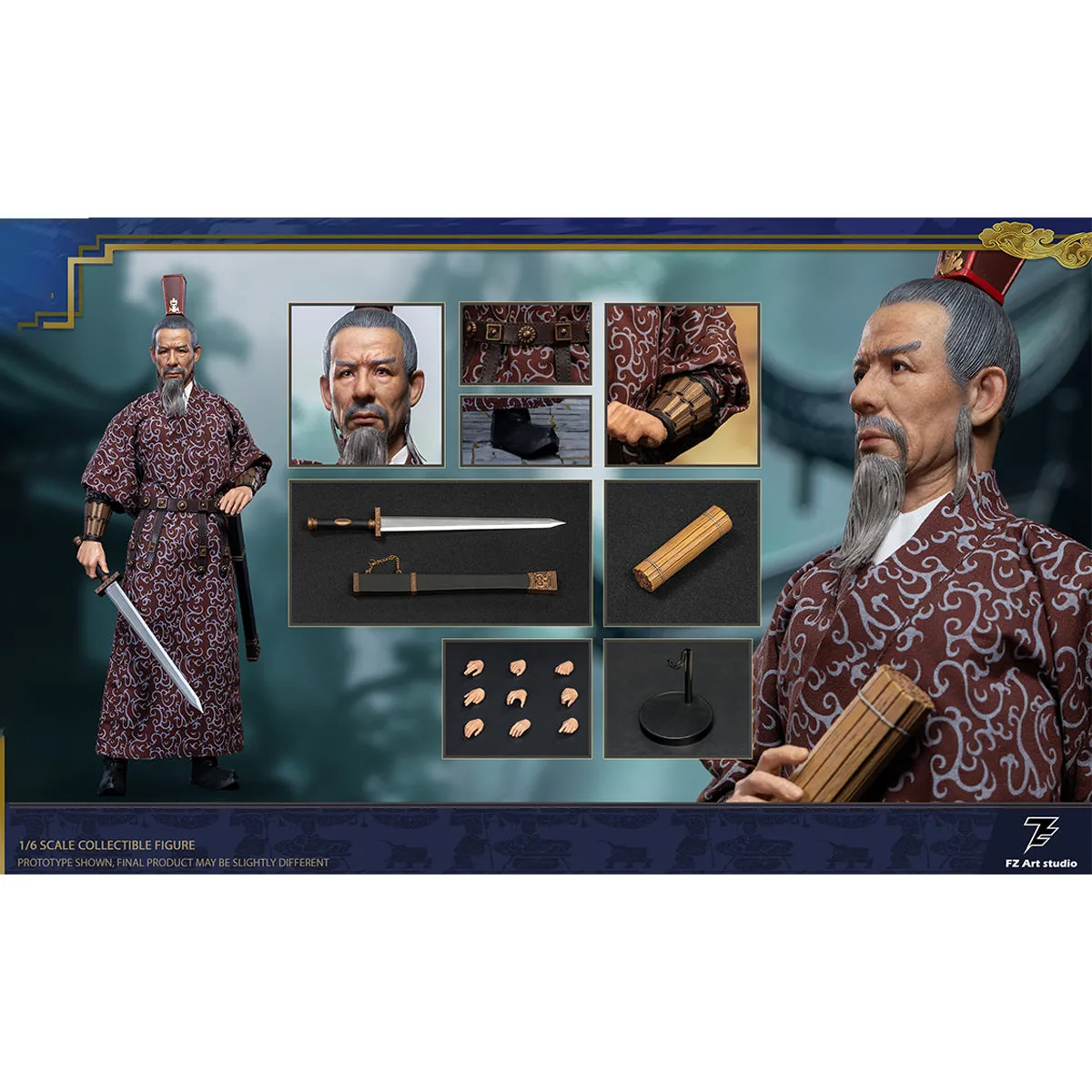 HiPlay FZ Art studio, Strategist Biography - Wei Chapter Sima Yi Zhong da, Action Figure Full Set