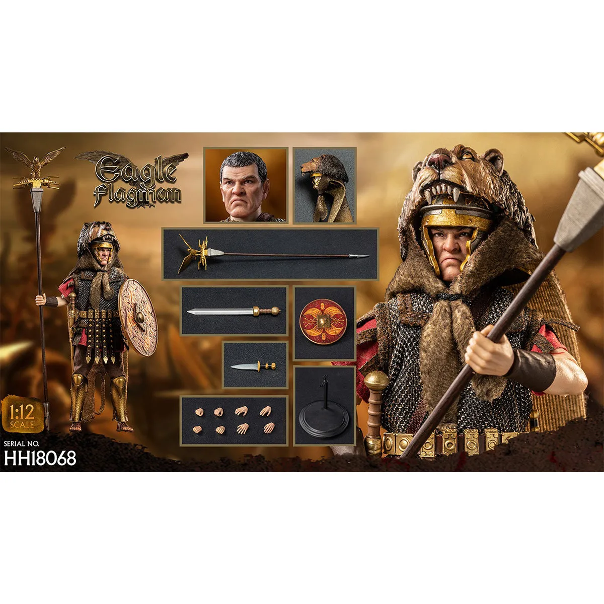 HiPlay Hhmodel, Imperial Legion - Eagle Flagman, Action Figure