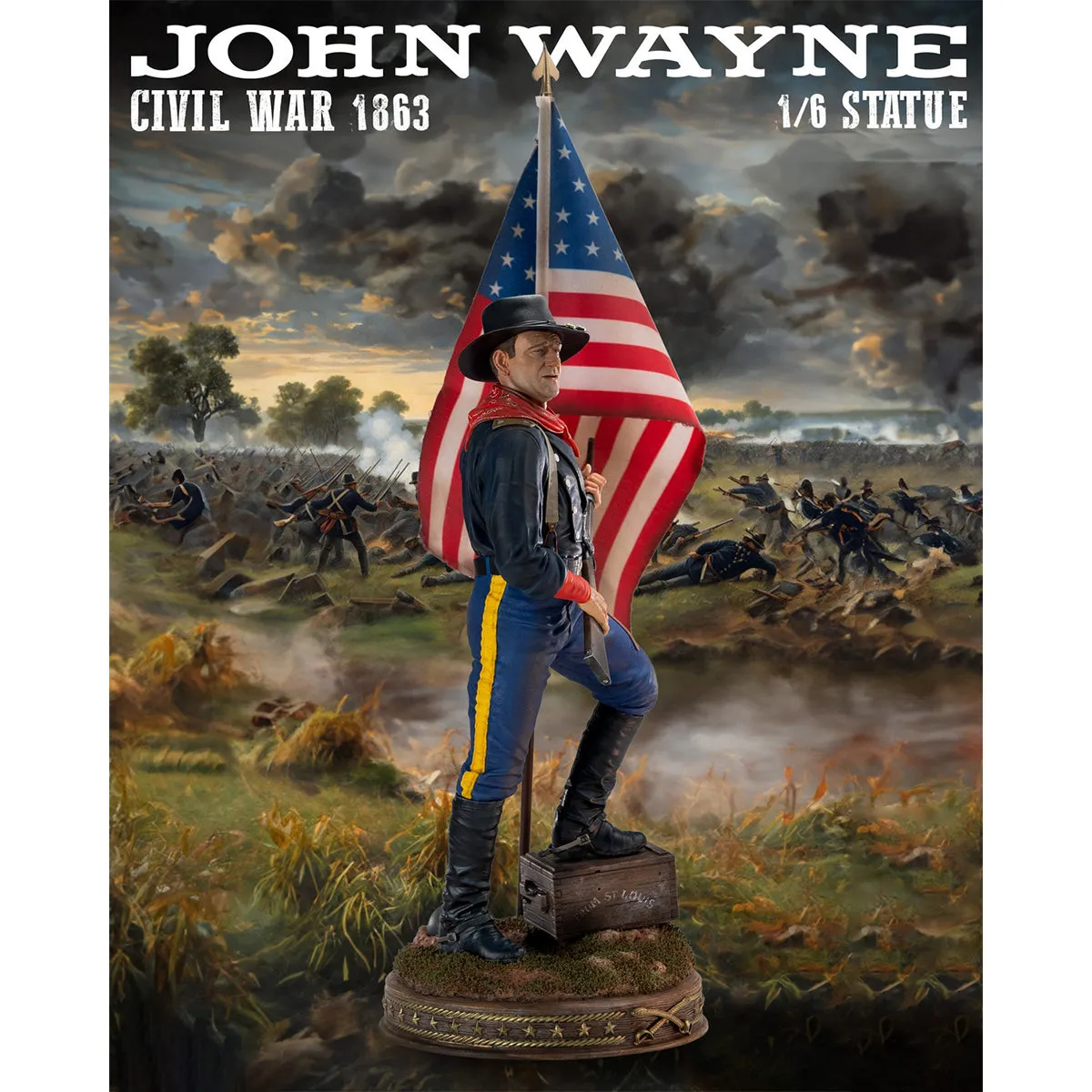 HiPlay Infinite Statue, Civil War: John Wayne, Statue Figurine