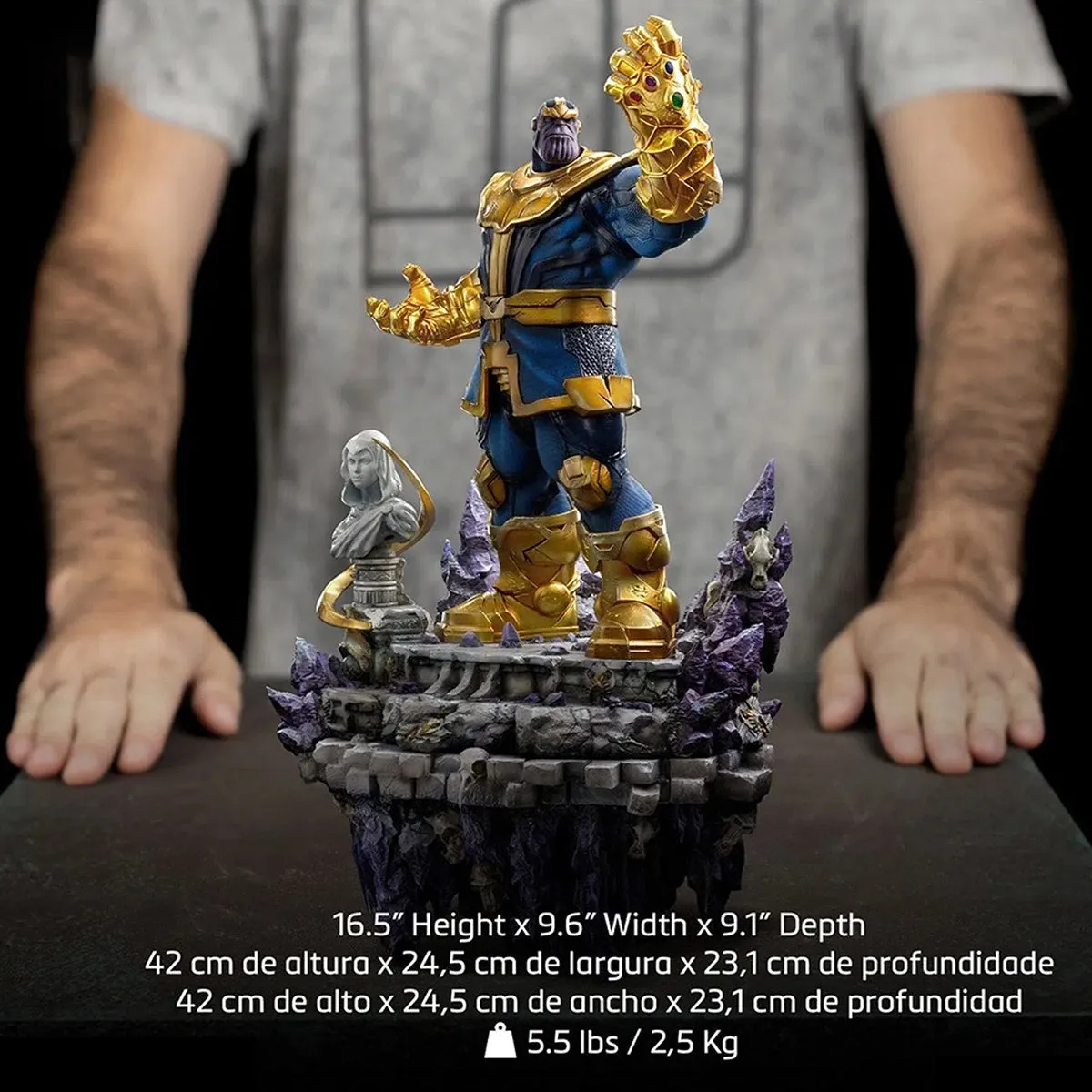 HiPlay Iron Studios, Thanos - Infinity Gauntlet Deluxe Version, Statue Figurine