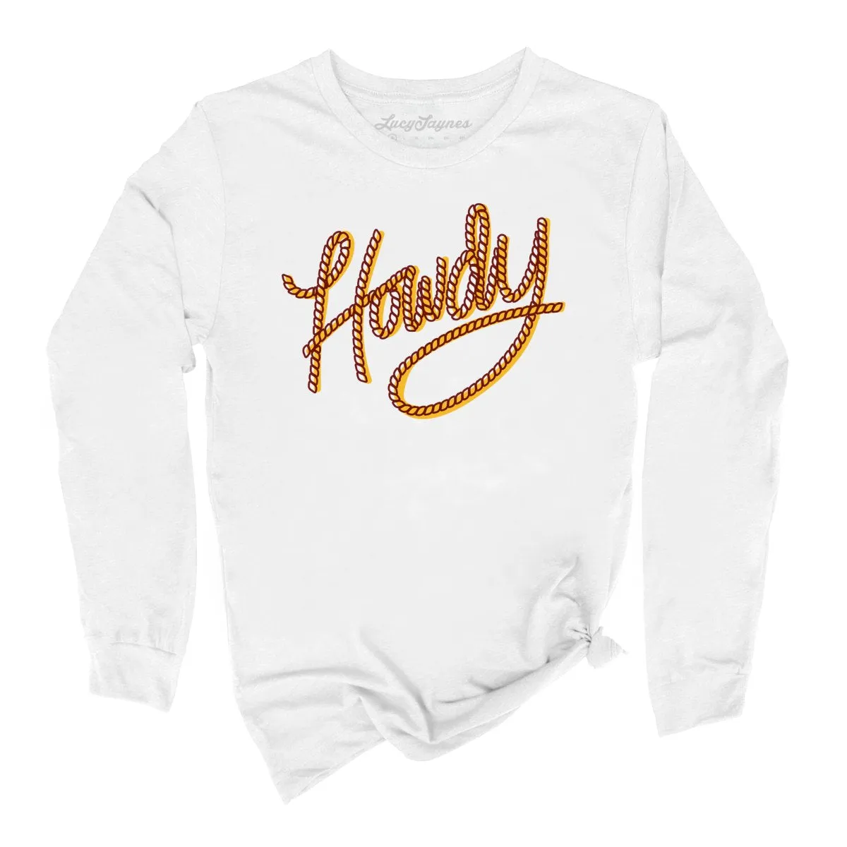 Howdy Rope Long Sleeve Tee