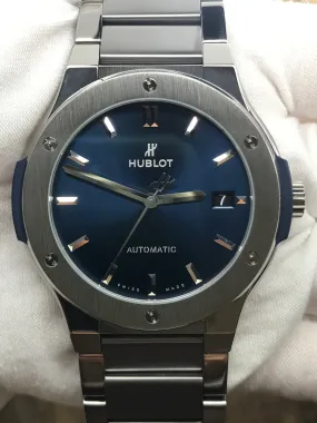 Hublot Classic Fusion 510.NX.7170.NX Blue Dial Automatic Men's Watch