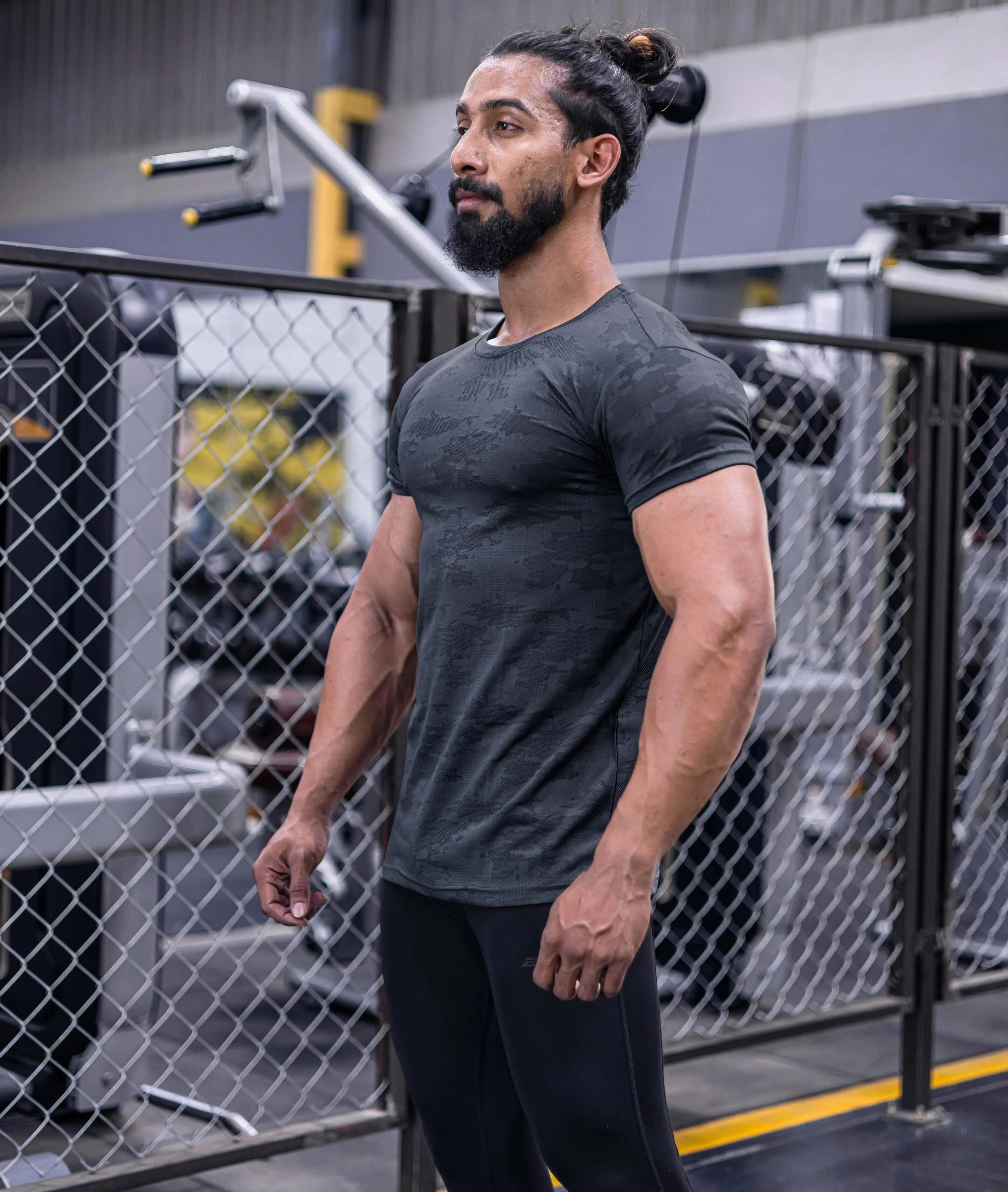 Jacquard Grey Camo GymX Tshirt - Sale