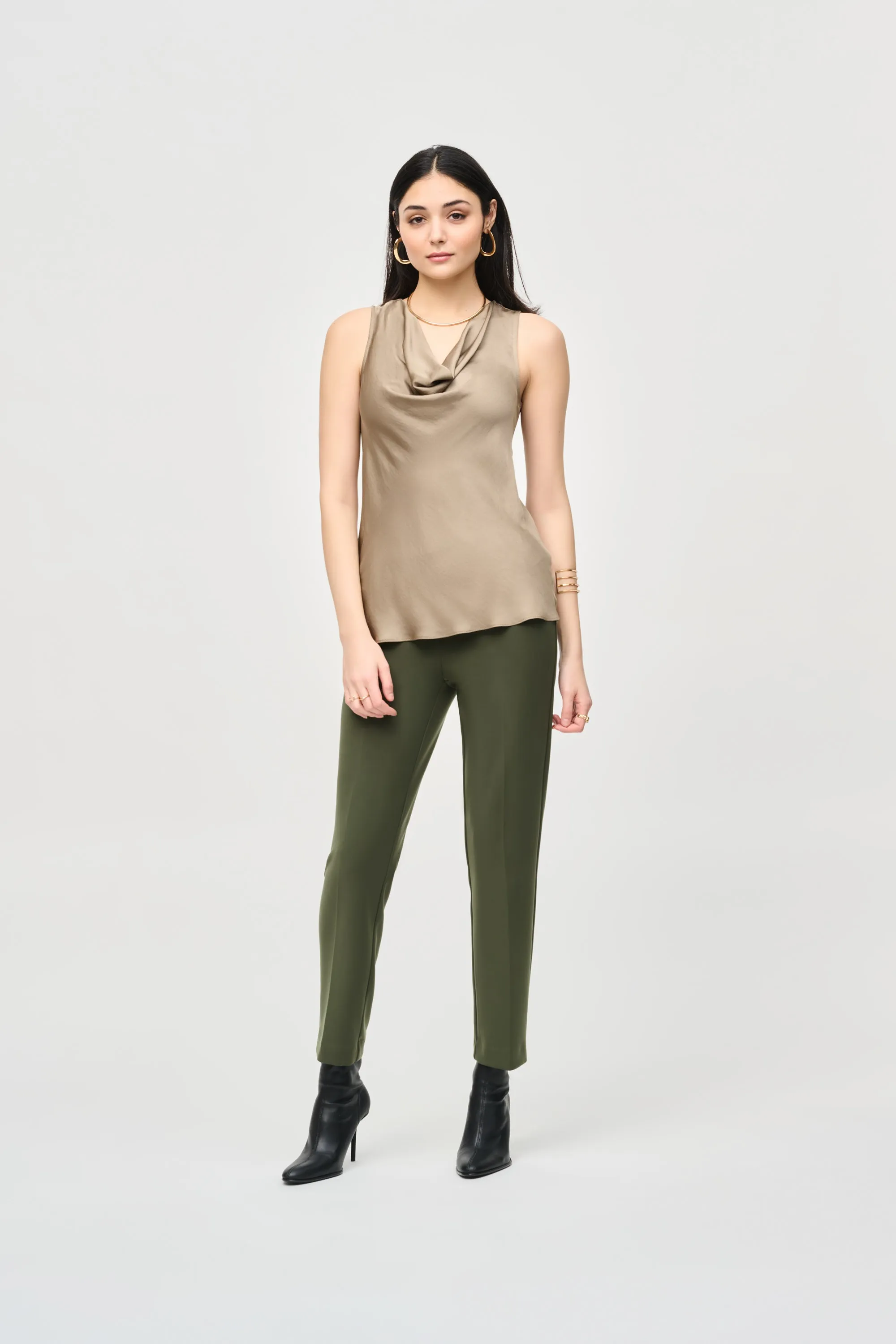 Joseph Ribkoff Satin Straight Sleeveless Top