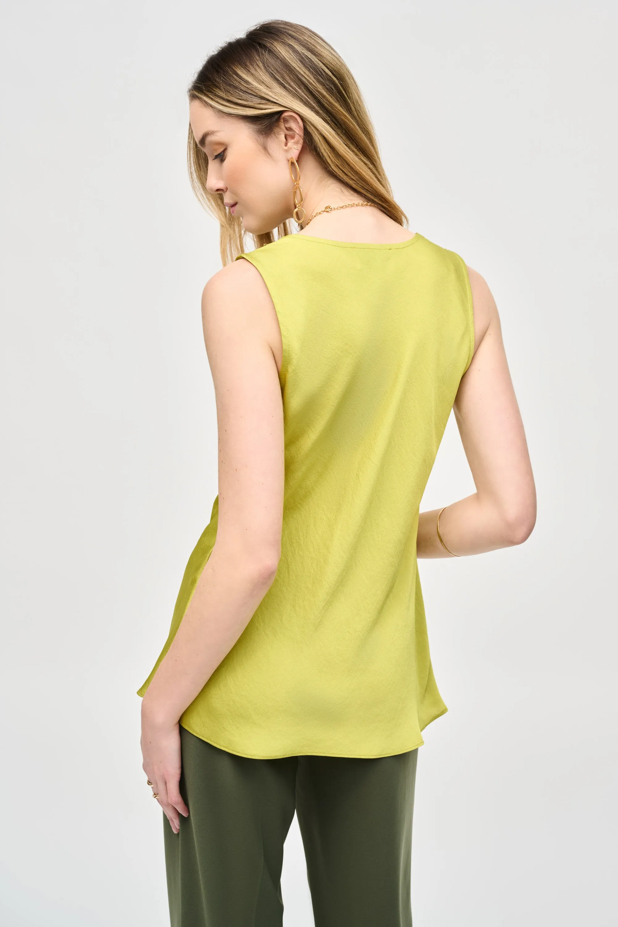 Joseph Ribkoff Satin Straight Sleeveless Top