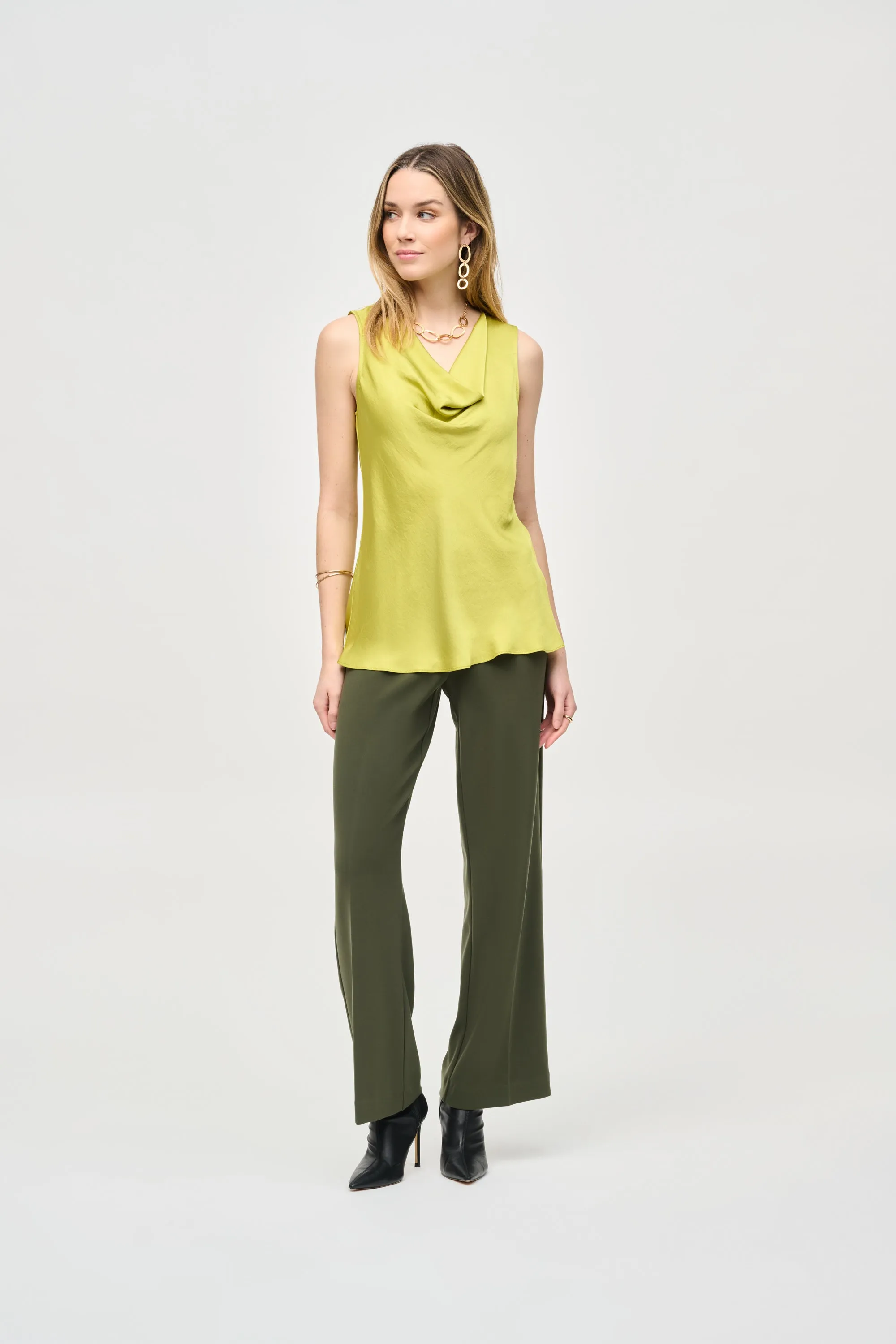 Joseph Ribkoff Satin Straight Sleeveless Top