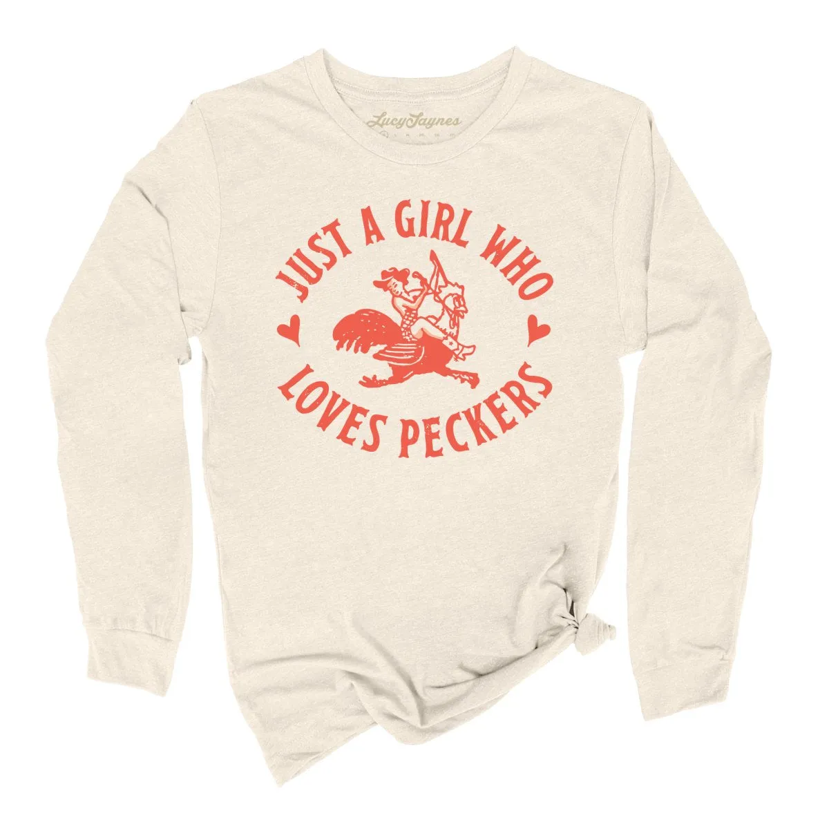 Just a Girl Who Loves Peckers Long Sleeve Tee