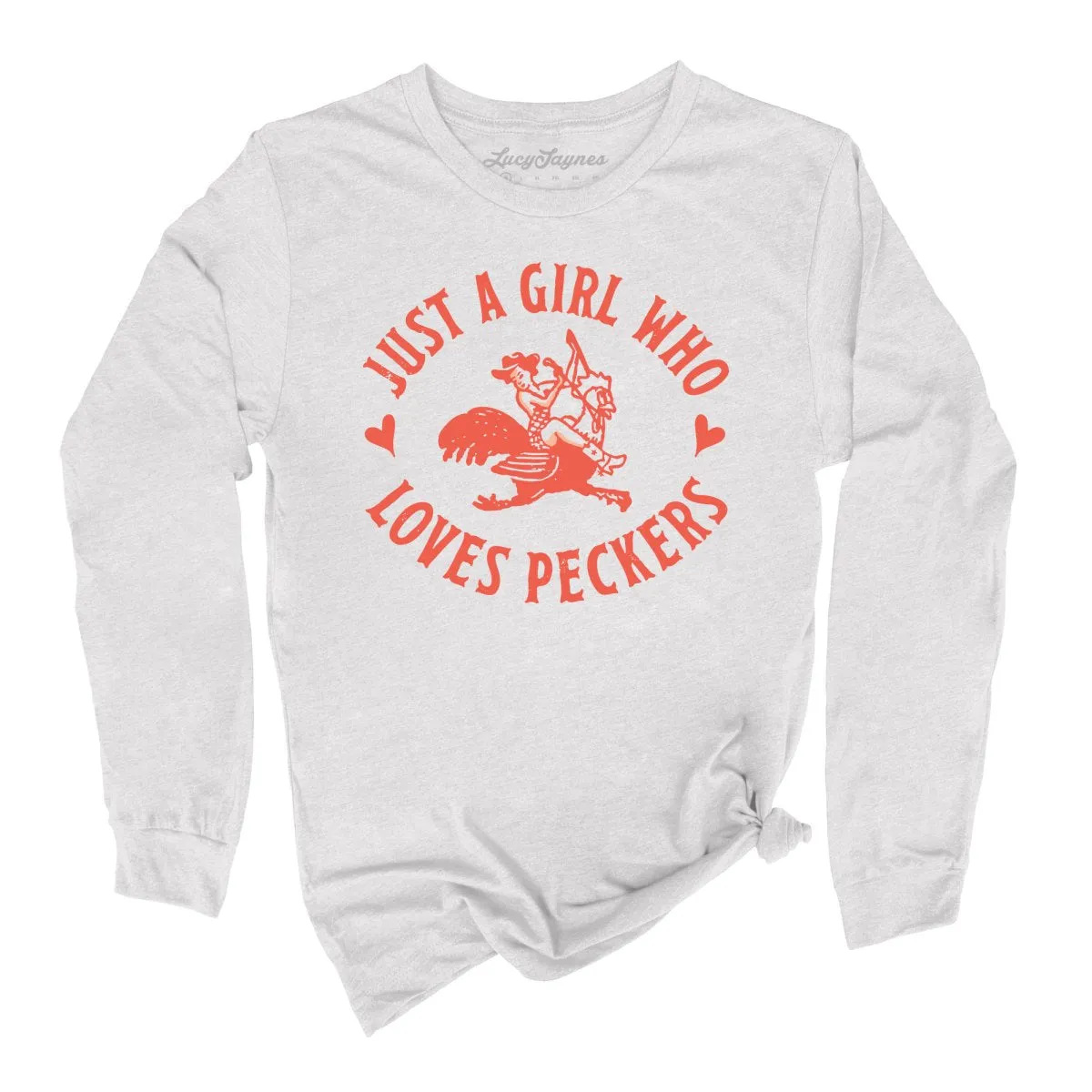 Just a Girl Who Loves Peckers Long Sleeve Tee