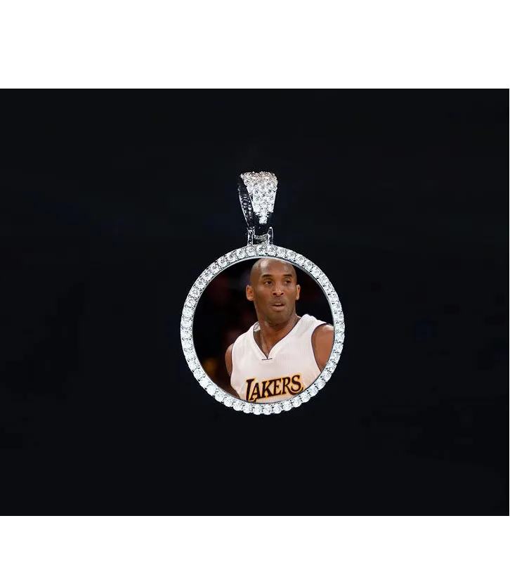 Kobe Bryant In Remembrance Custom Made Photo Medallions Necklace