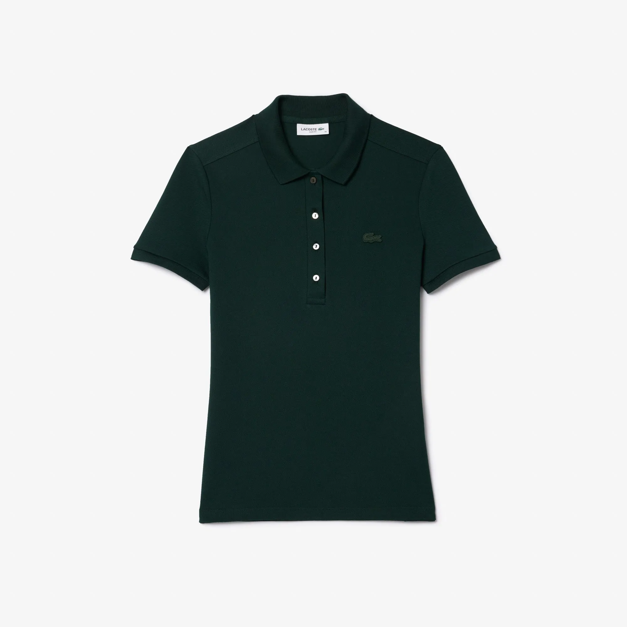 L.12.D Slim Fit Stretch Mini Piqué Polo Shirt