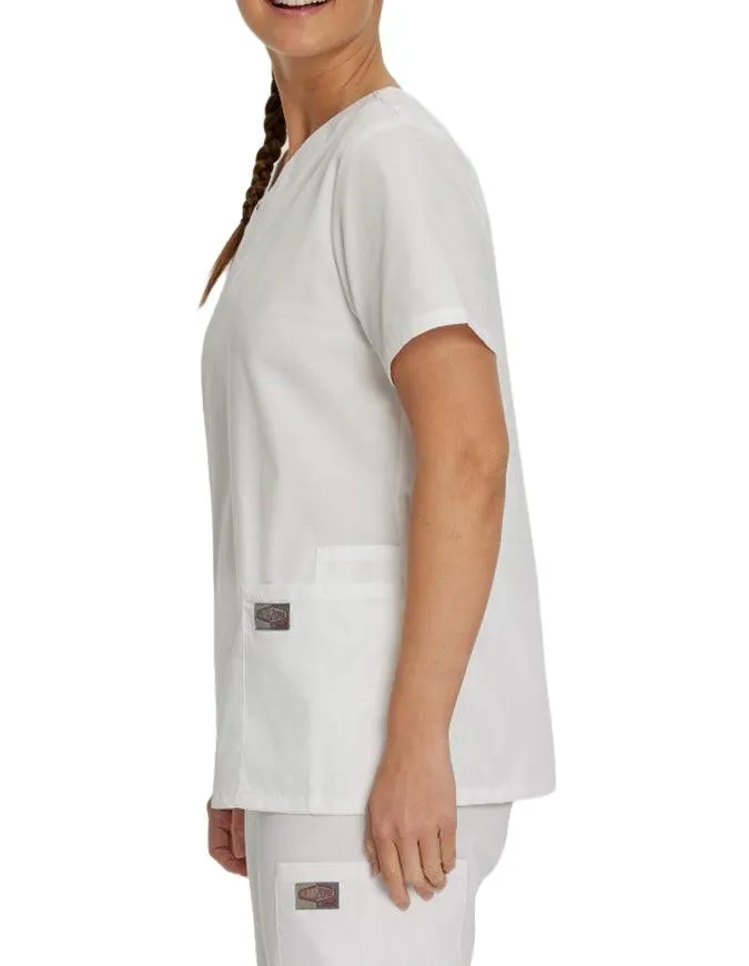 Landau ScrubZone Women's Double Pocket V-Neck Nursing Top