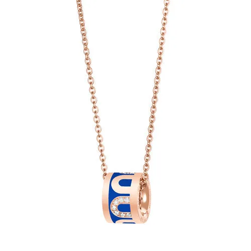 L'Arc de DAVIDOR Bead, 18k Rose Gold with Lacquered Ceramic and Colonnato Diamonds