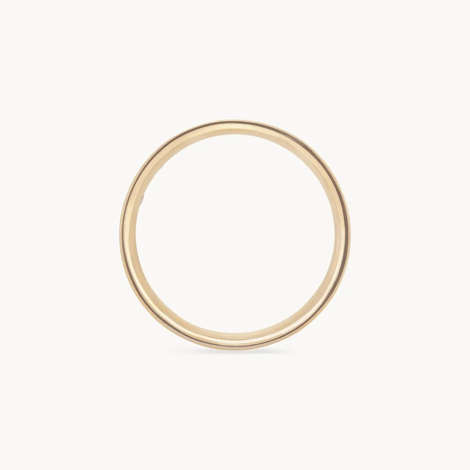 Larger everlast band brushed - 14k yellow gold, brushed