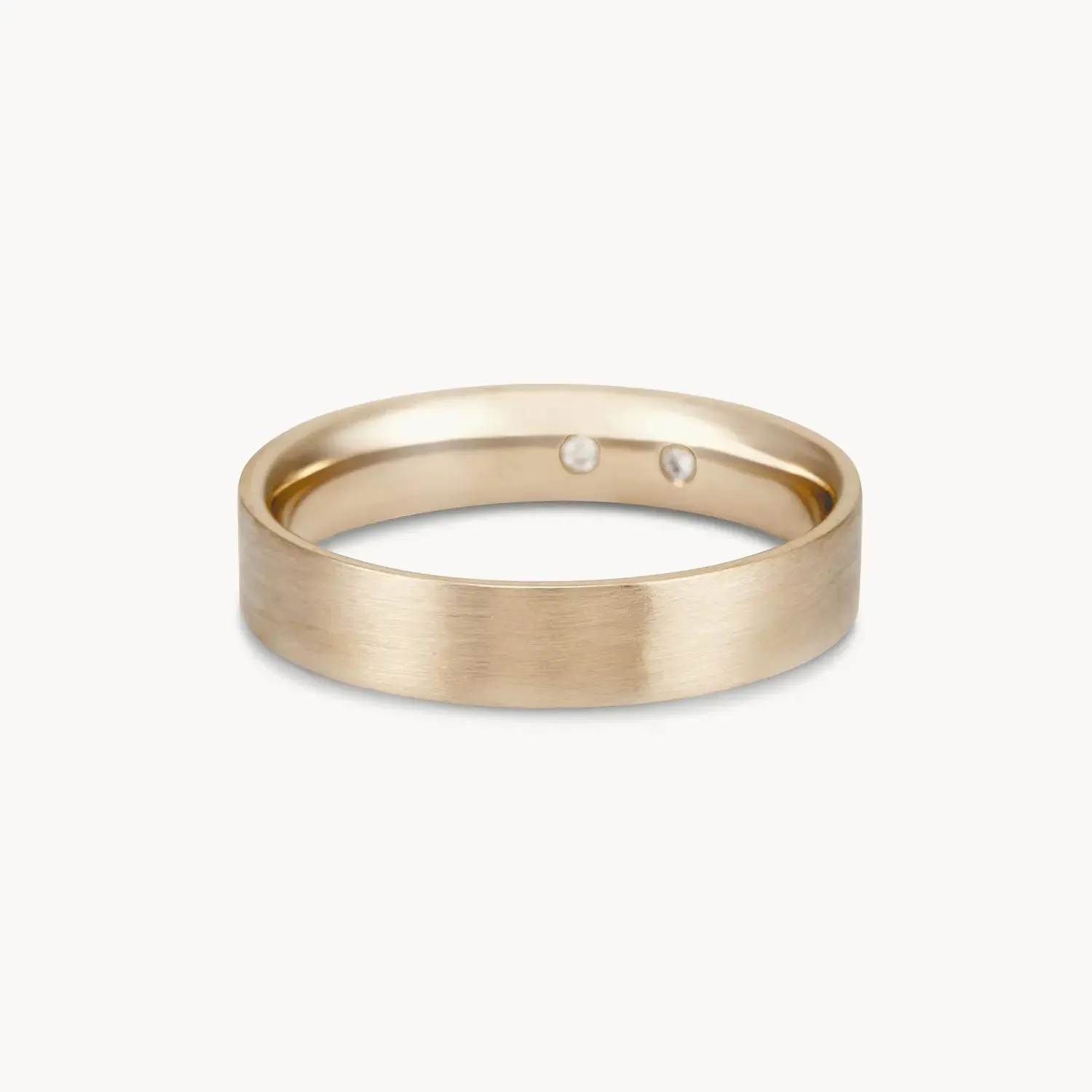 Larger everlast band brushed - 14k yellow gold, brushed