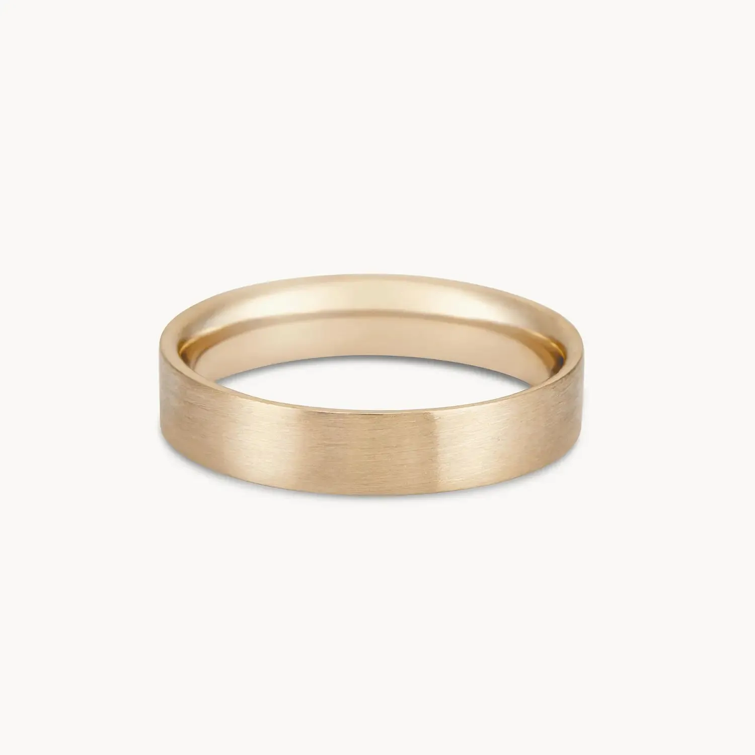 Larger everlast band brushed - 14k yellow gold, brushed