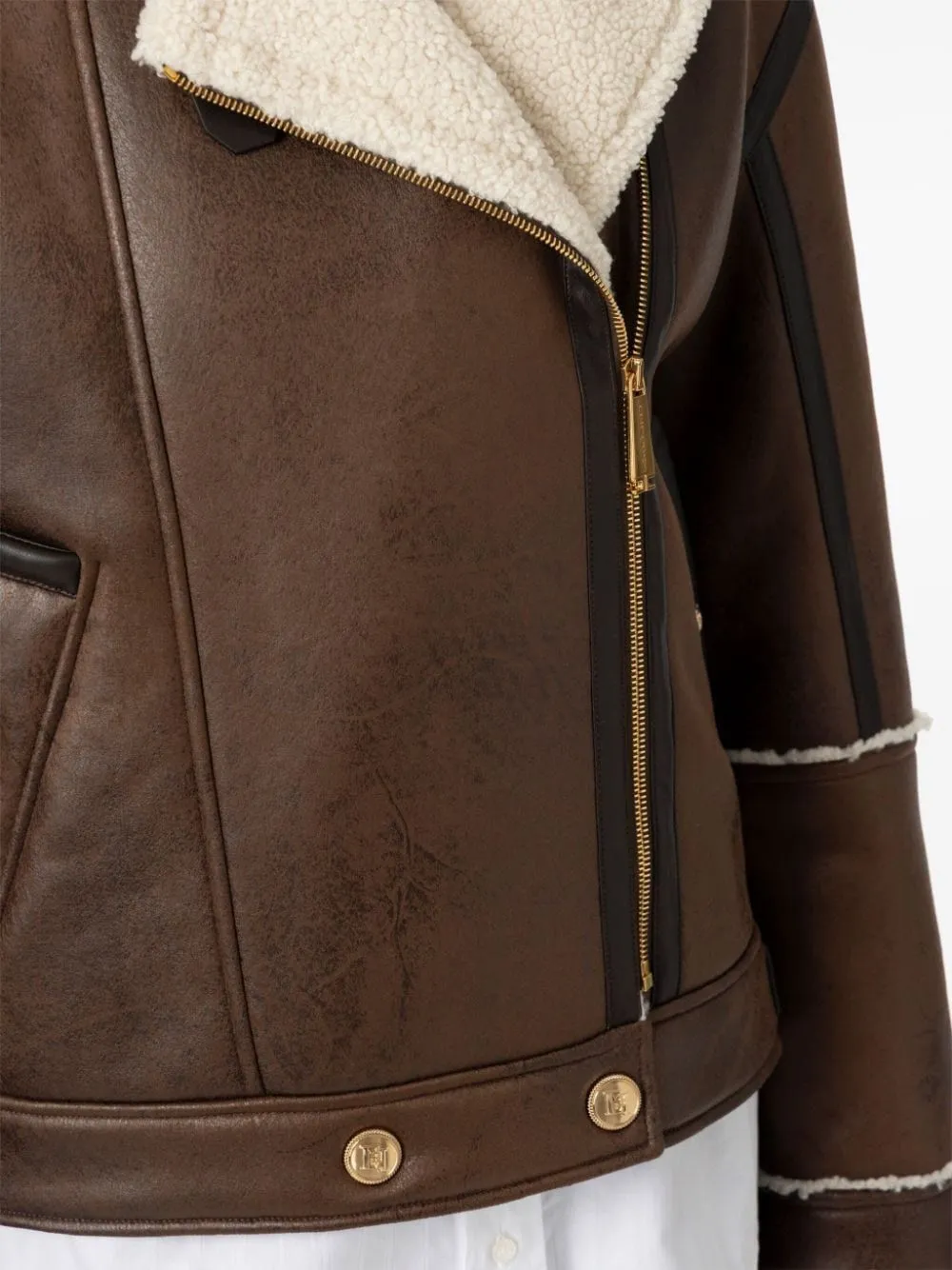 LEATHER AVIATOR JACKET