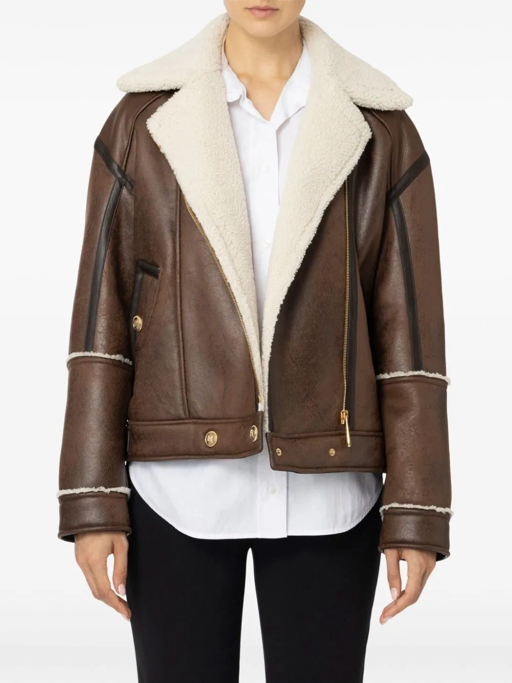 LEATHER AVIATOR JACKET