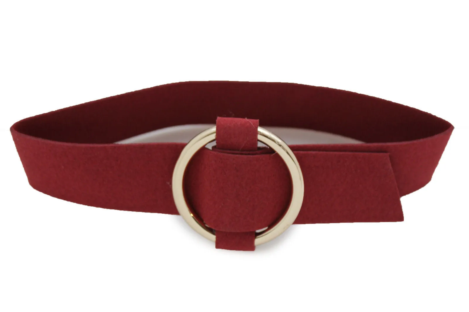 Leather Fabric Choker Necklace Ring