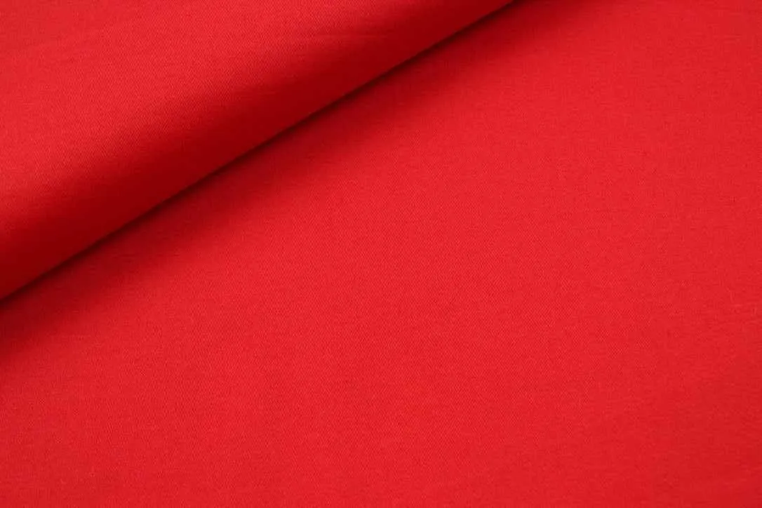 Light Cotton Luxury Satin - Red