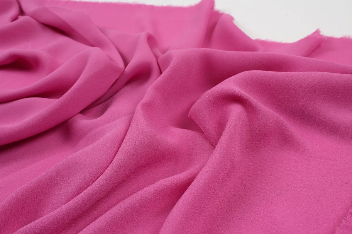 Light Polyester Georgette for Blouses and Dresses - Pink