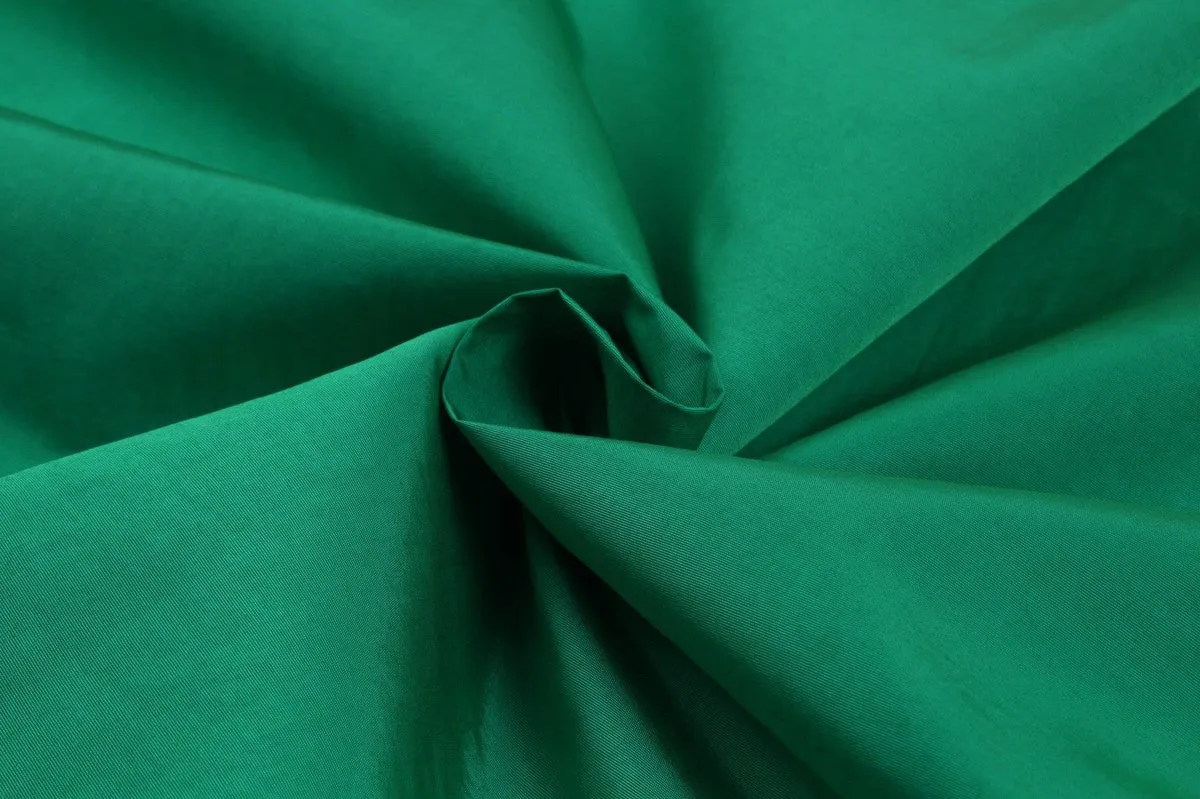 Light-Weight Cotton Polyester Taffeta - Green