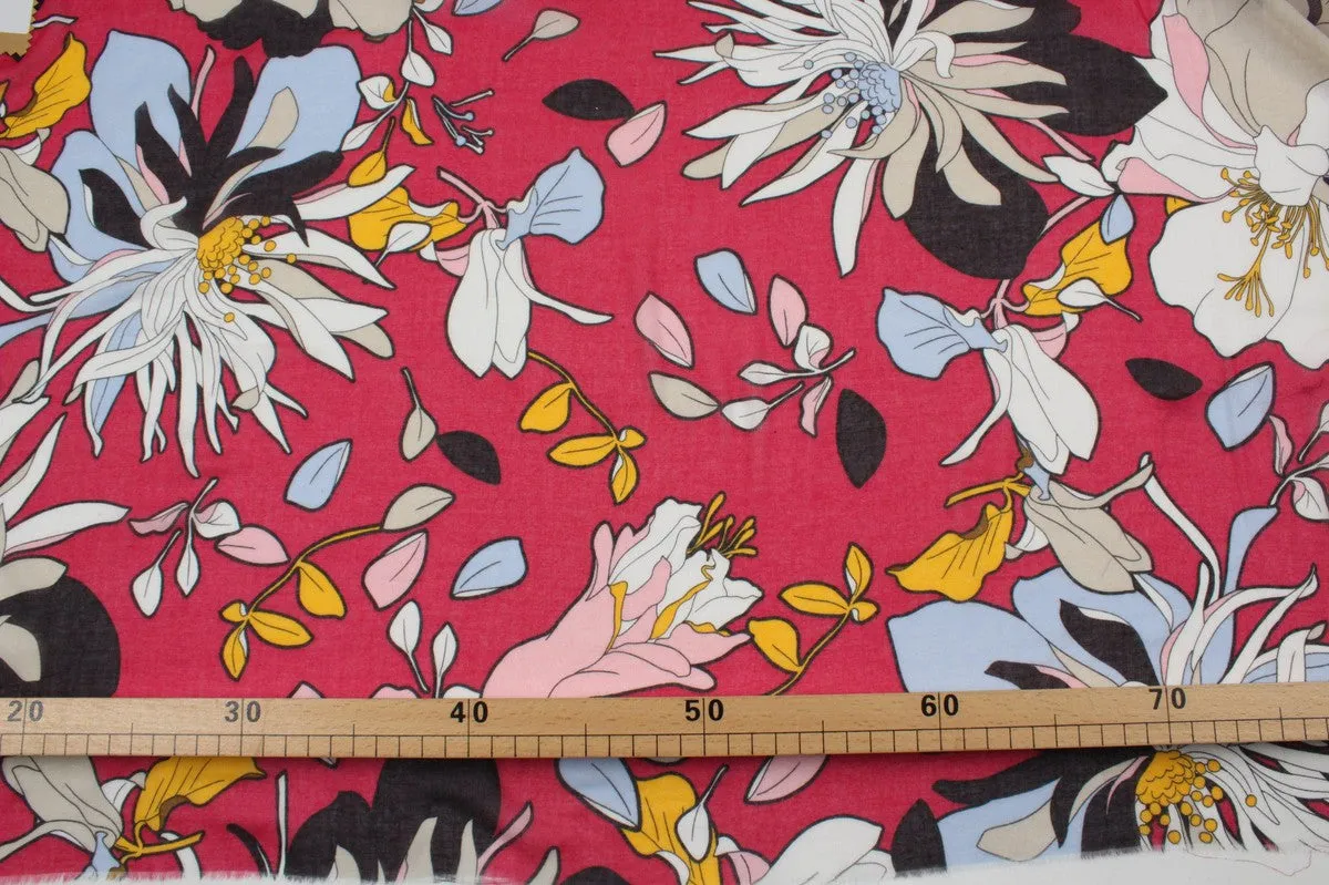 Light-Weight Printed Cotton Voile - Floral