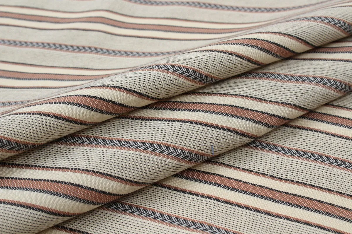 Lightweight Cotton Blend Jacquard - Stripes