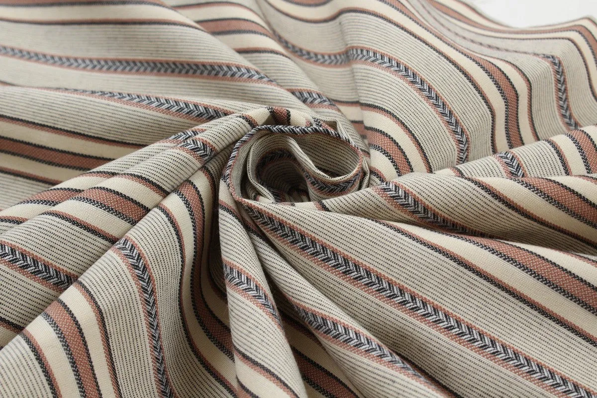 Lightweight Cotton Blend Jacquard - Stripes