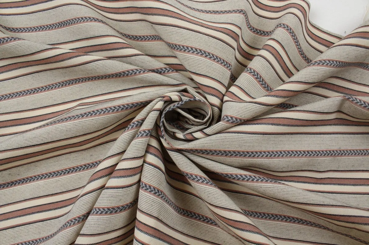 Lightweight Cotton Blend Jacquard - Stripes