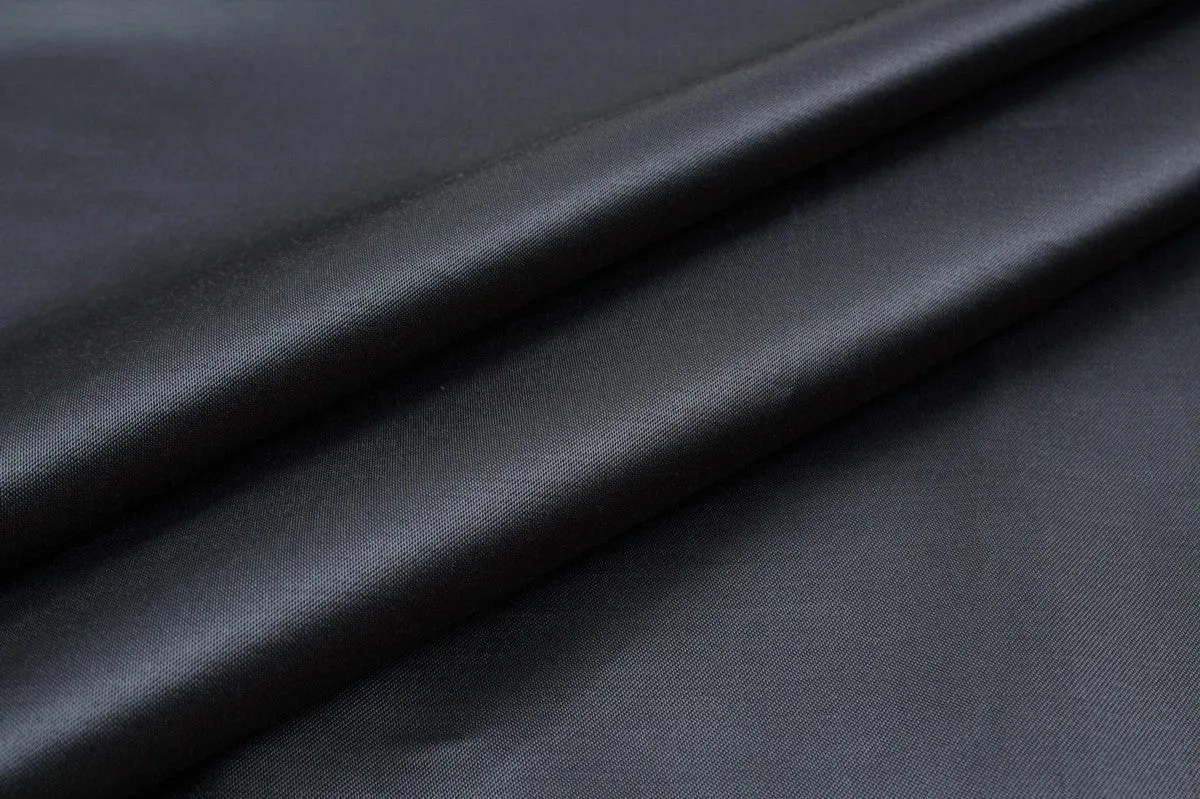 Lightweight Satin Twill Polyester - Dark Grey