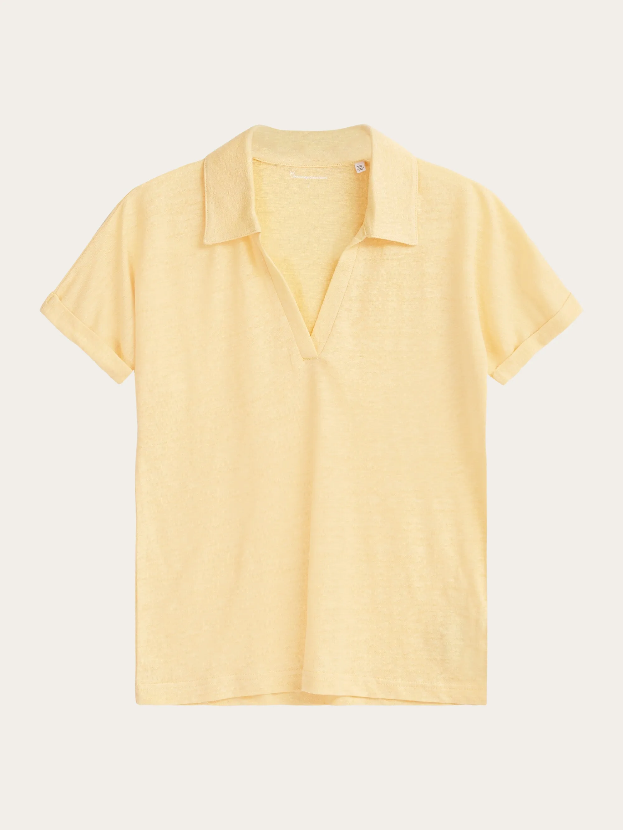 Linen bat sleeve polo - GOTS/Vegan - Impala