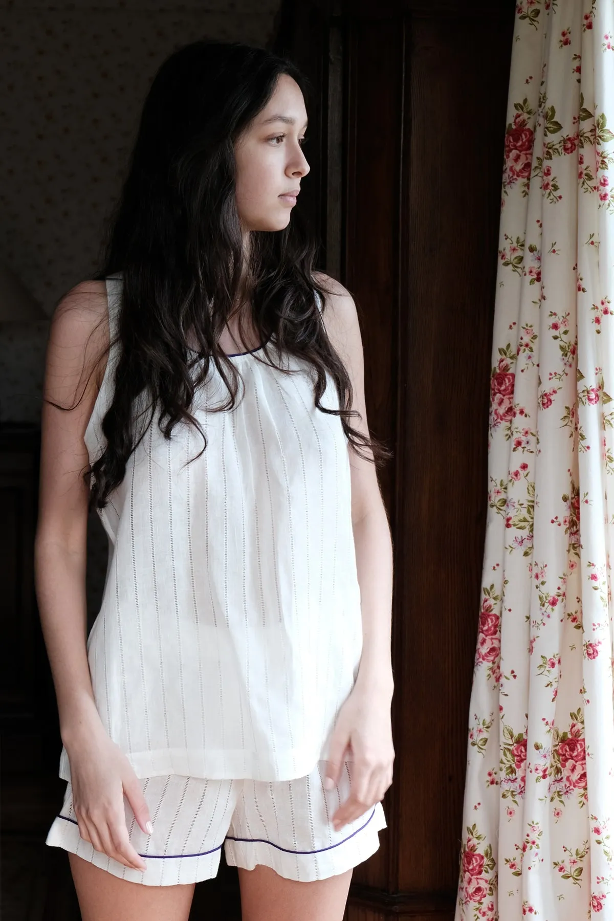 LOLA LINEN CAMISOLE SET  - Archive