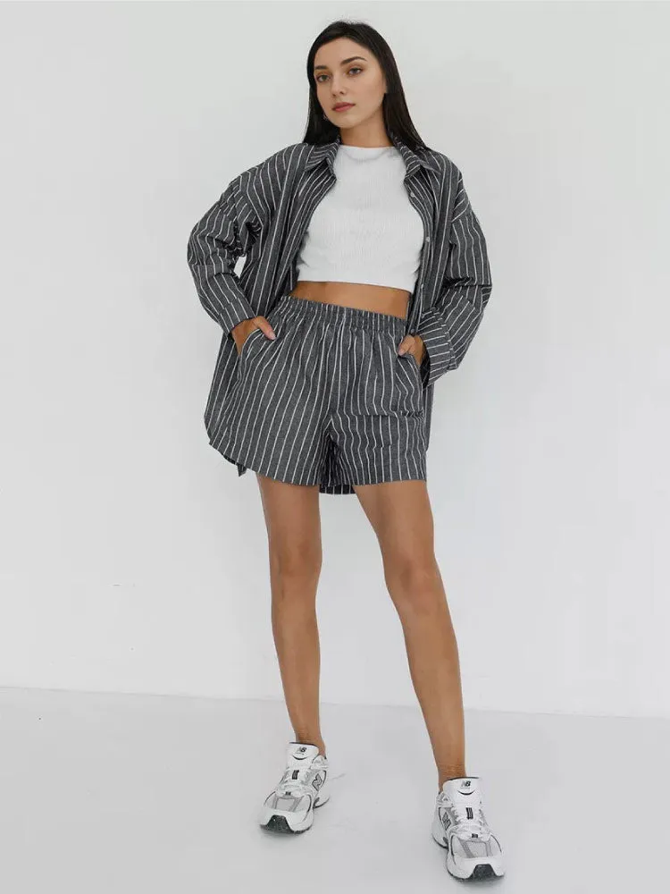 Luxurious Soft Striped Pajama Set