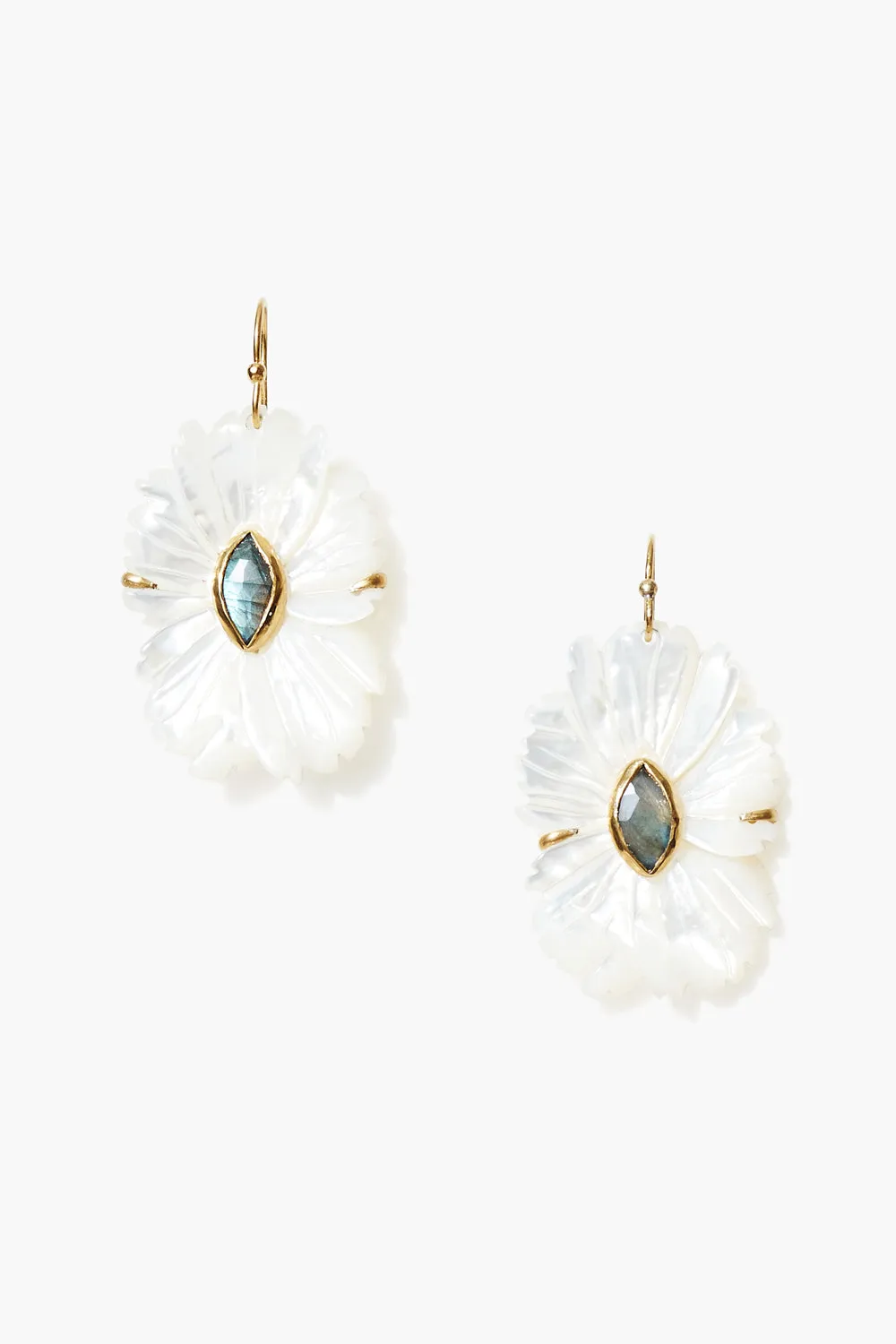 Magnolia Earrings White MOP Mix