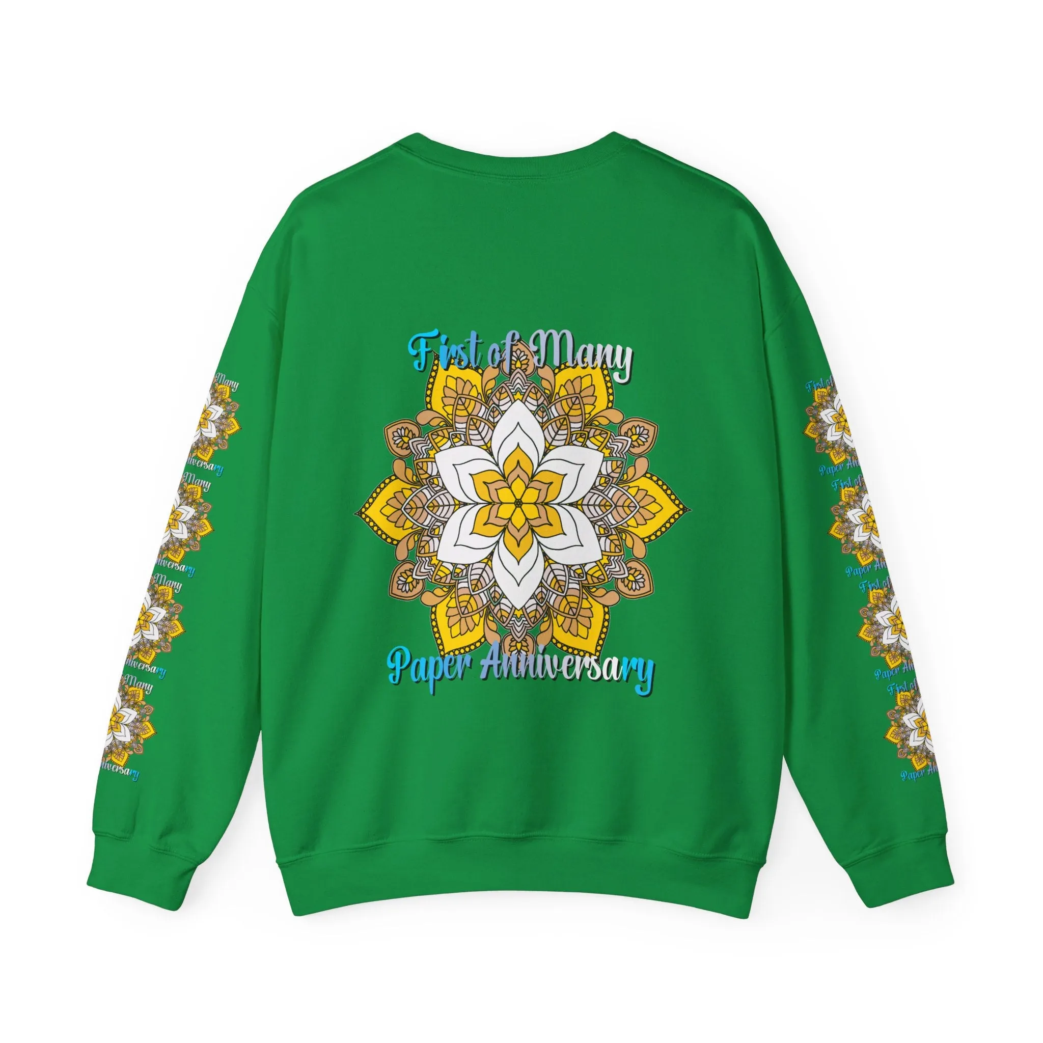 Mandala Design Handmade Crewneck Sweatshirt