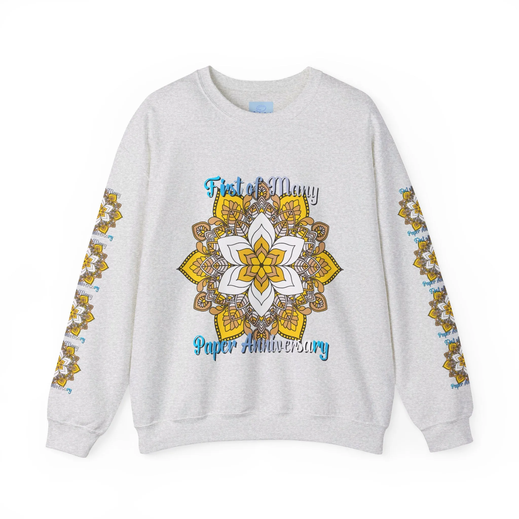 Mandala Design Handmade Crewneck Sweatshirt