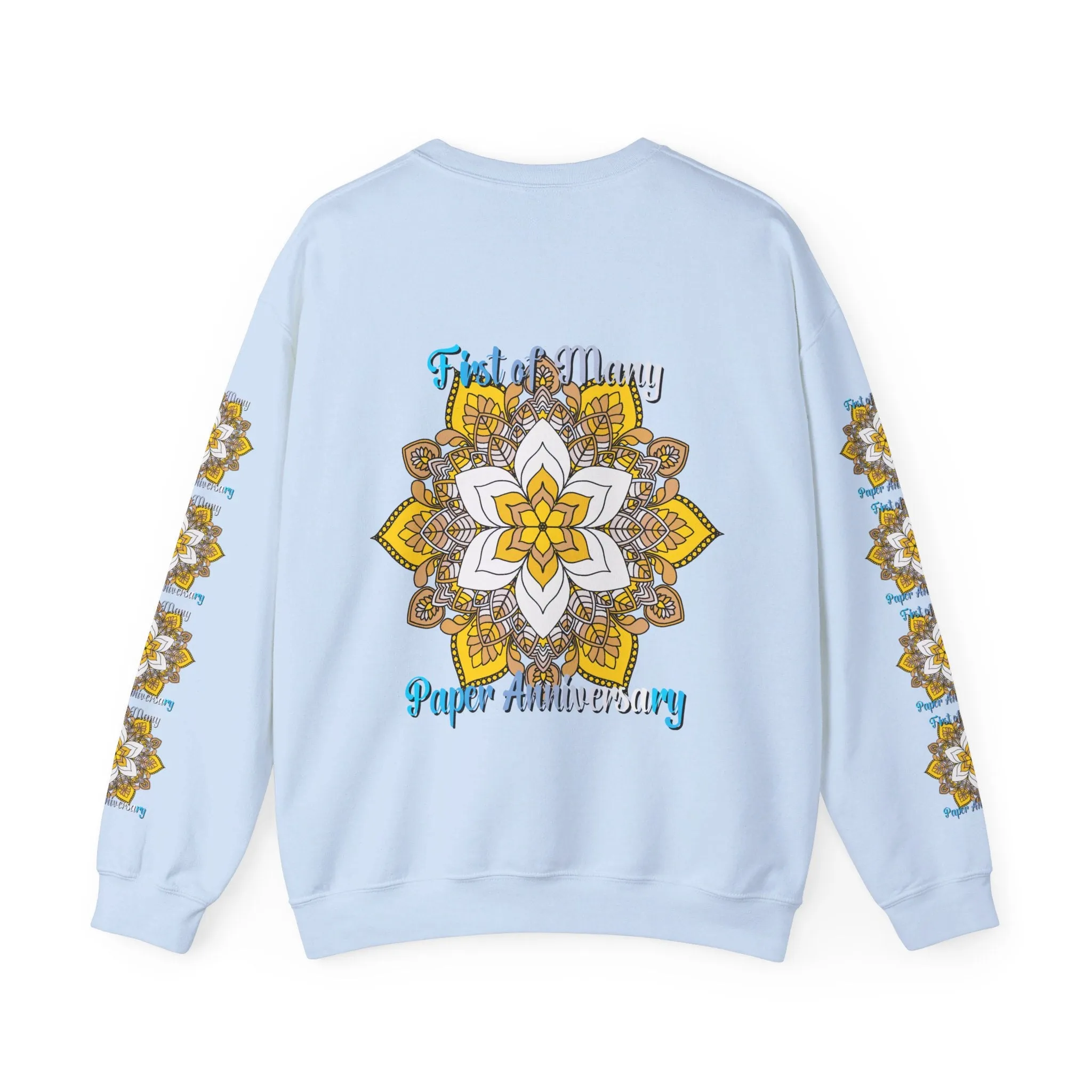 Mandala Design Handmade Crewneck Sweatshirt