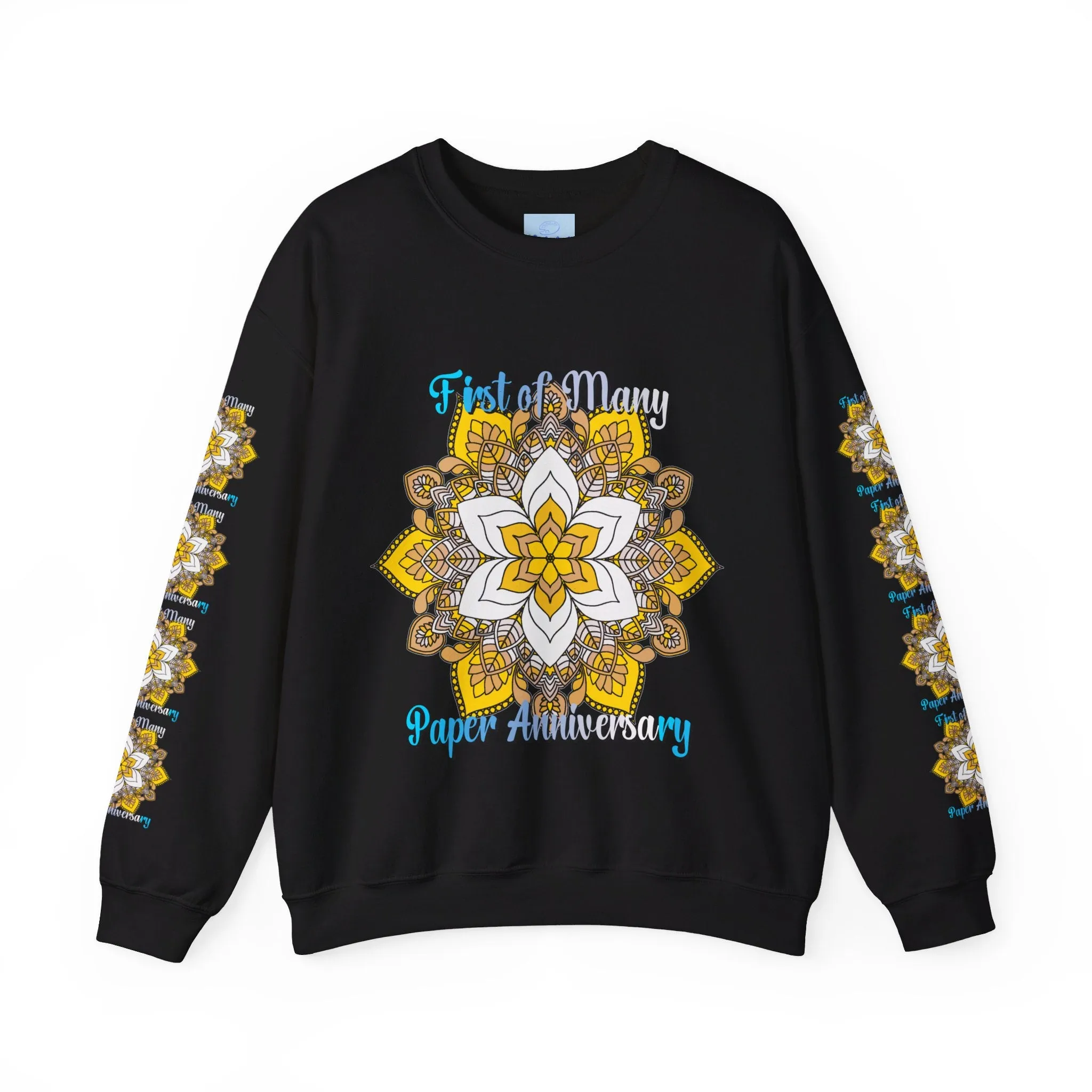 Mandala Design Handmade Crewneck Sweatshirt