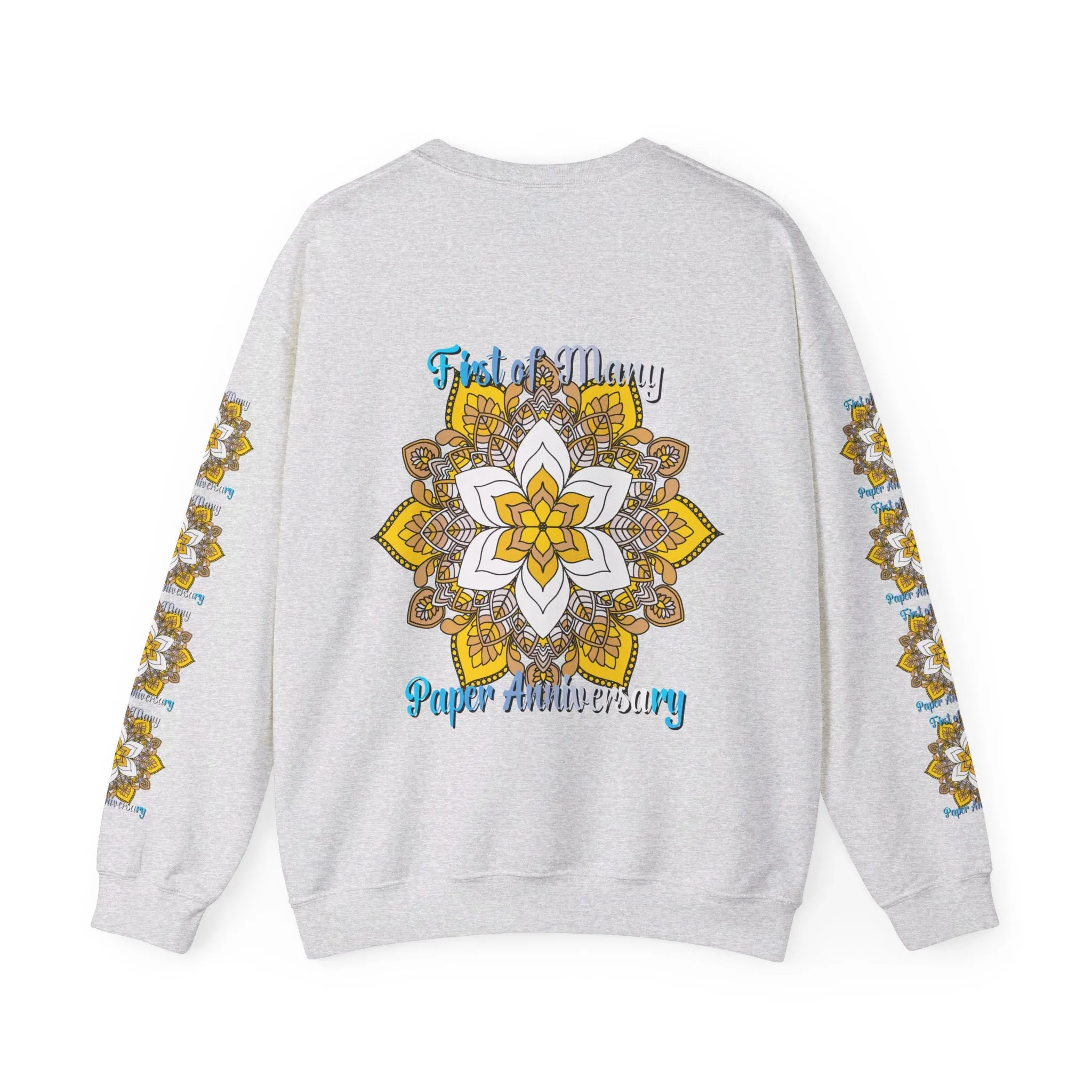 Mandala Design Handmade Crewneck Sweatshirt