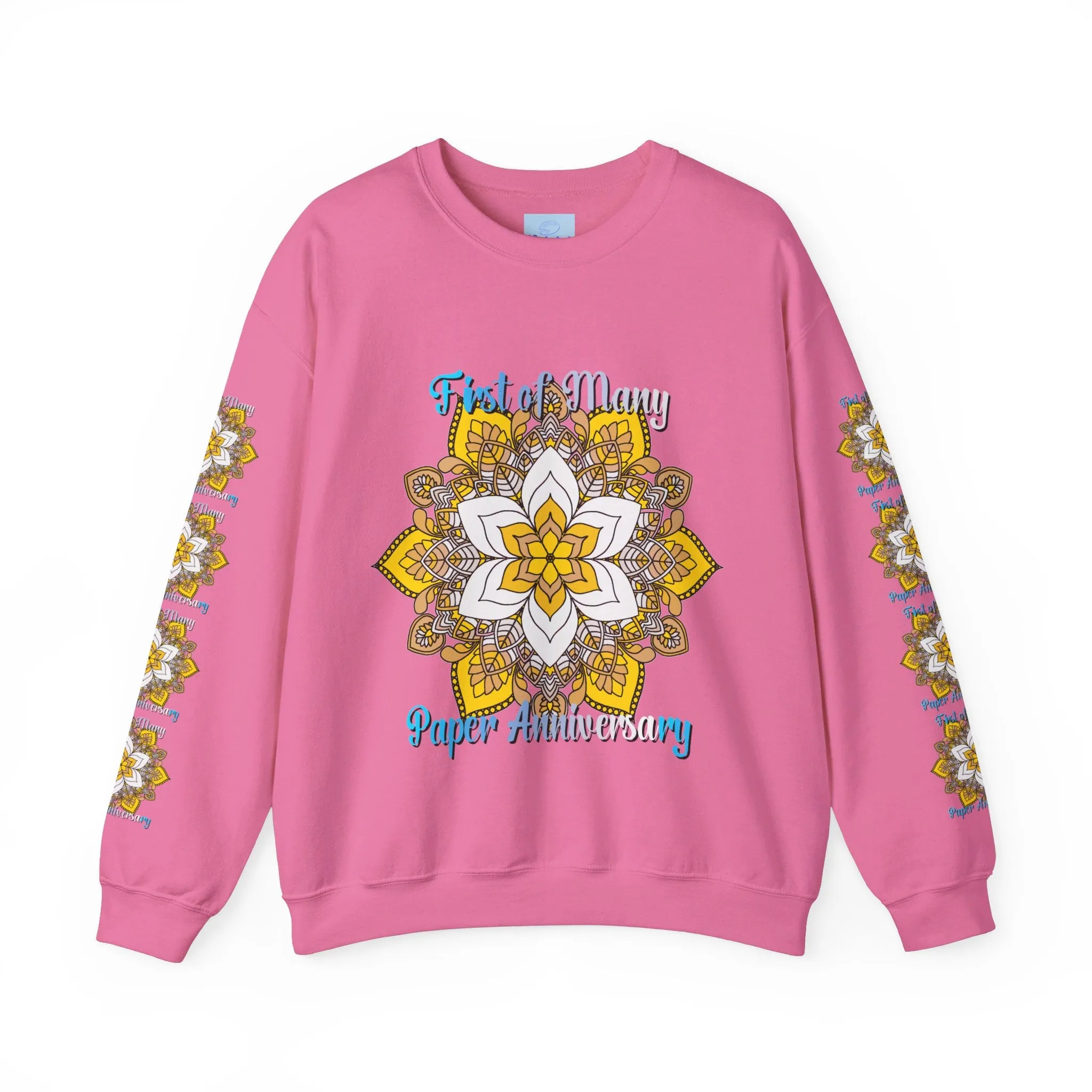 Mandala Design Handmade Crewneck Sweatshirt