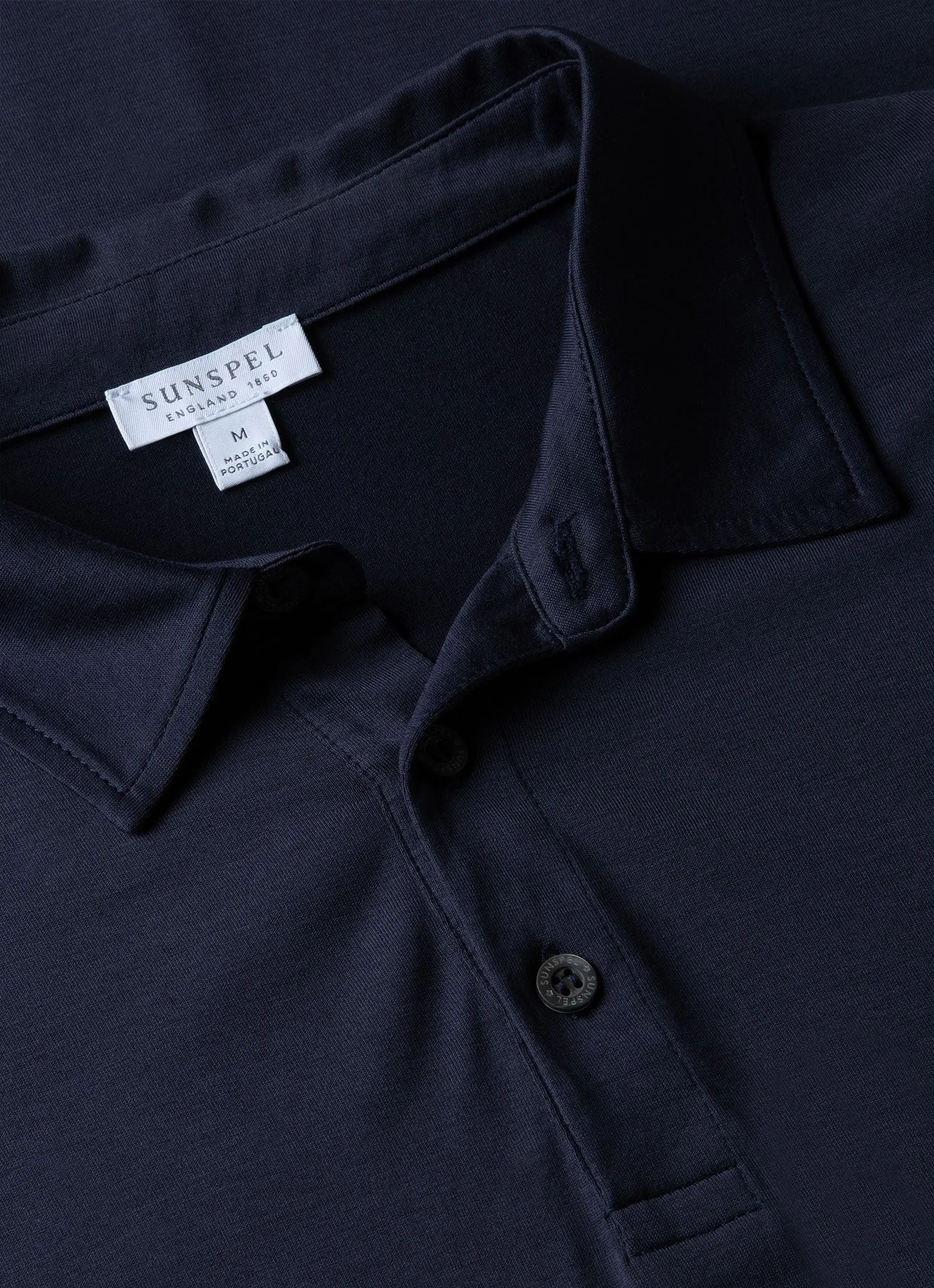 Men's Jersey Classic Polo Shirt in Navy